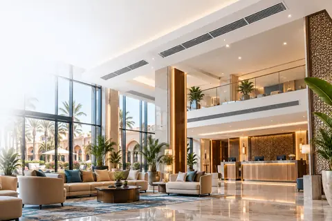 Climatisation d’un hall d’hôtel